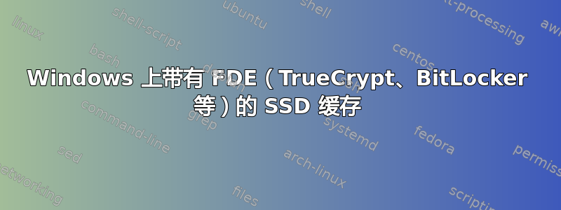 Windows 上带有 FDE（TrueCrypt、BitLocker 等）的 SSD 缓存