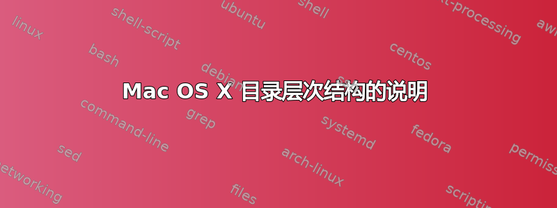 Mac OS X 目录层次结构的说明