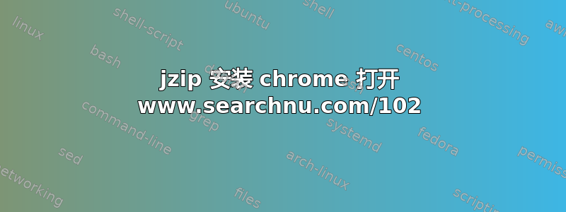 jzip 安装 chrome 打开 www.searchnu.com/102