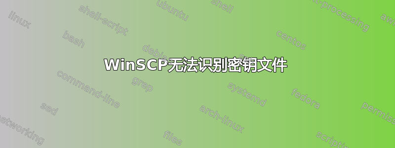 WinSCP无法识别密钥文件