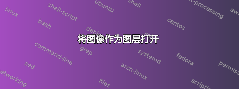 将图像作为图层打开