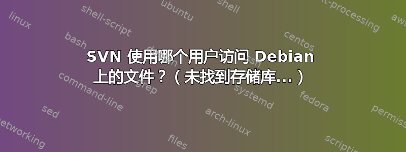 SVN 使用哪个用户访问 Debian 上的文件？（未找到存储库...）