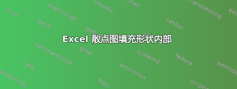 Excel 散点图填充形状内部