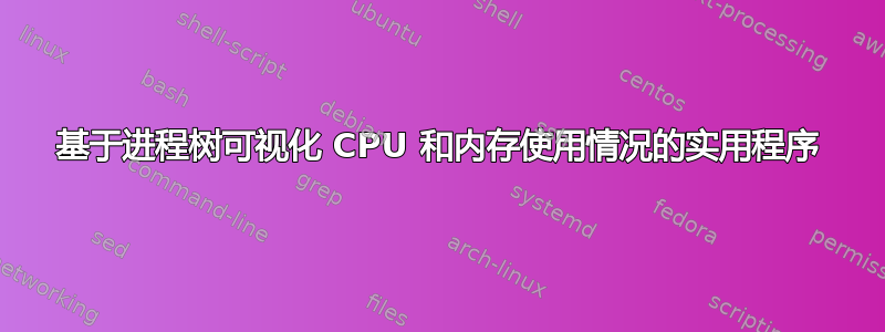 基于进程树可视化 CPU 和内存使用情况的实用程序