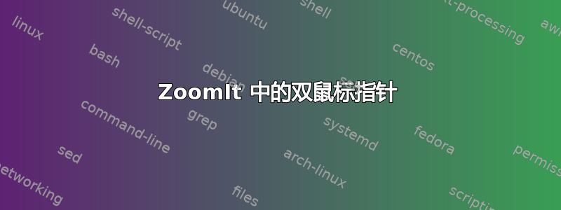 ZoomIt 中的双鼠标指针