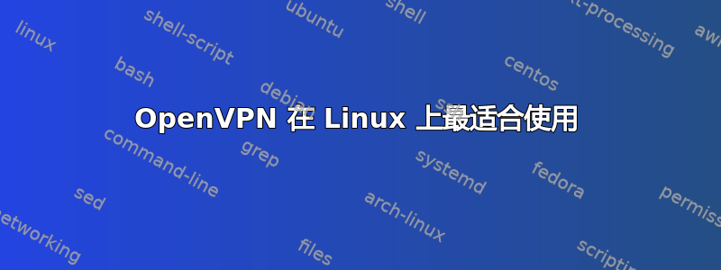 OpenVPN 在 Linux 上最适合使用