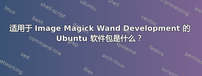 适用于 Image Magick Wand Development 的 Ubuntu 软件包是什么？