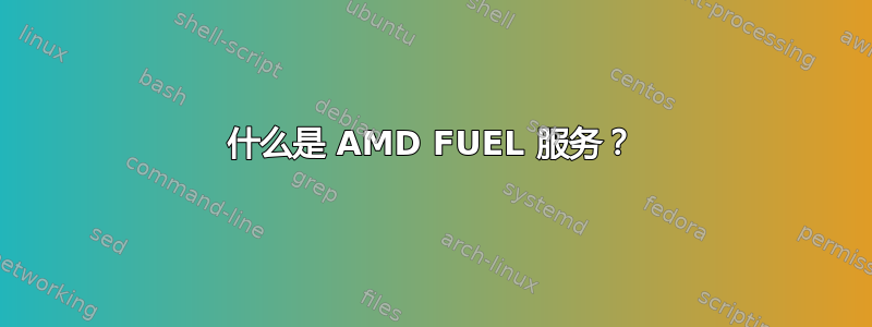 什么是 AMD FUEL 服务？