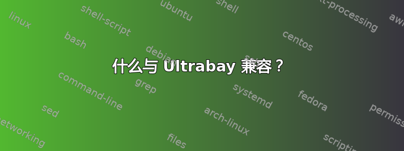 什么与 Ultrabay 兼容？