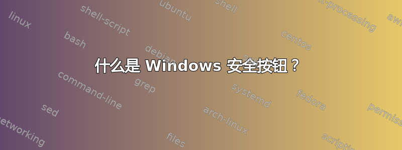 什么是 Windows 安全按钮？