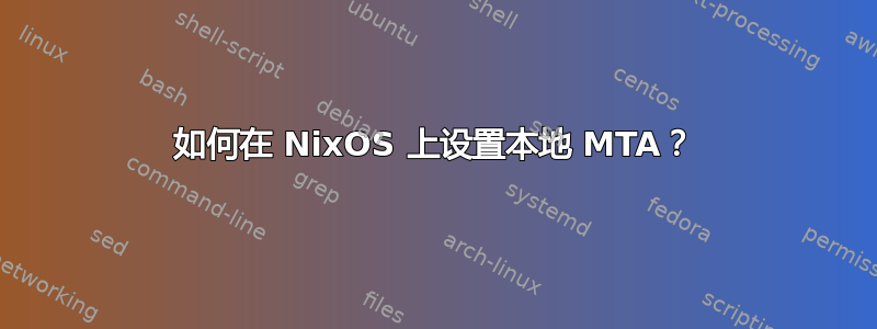 如何在 NixOS 上设置本地 MTA？