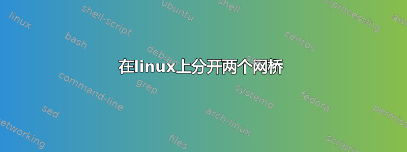 在linux上分开两个网桥