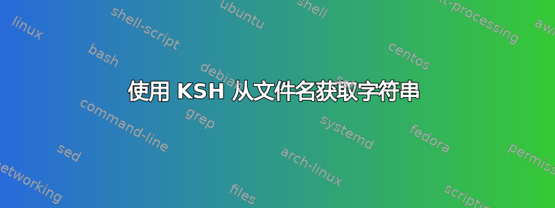 使用 KSH 从文件名获取字符串