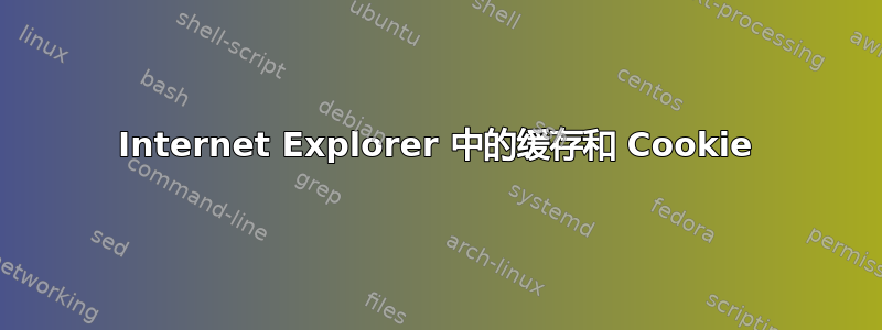 Internet Explorer 中的缓存和 Cookie