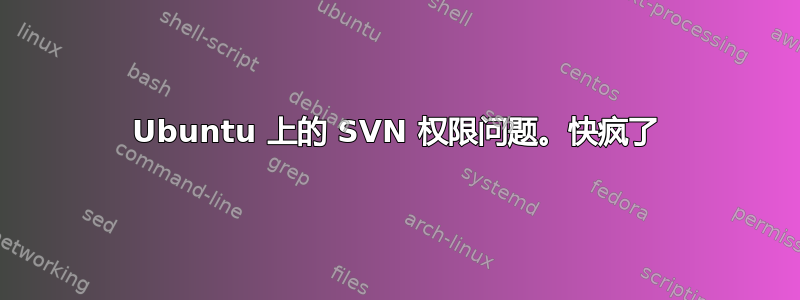 Ubuntu 上的 SVN 权限问题。快疯了