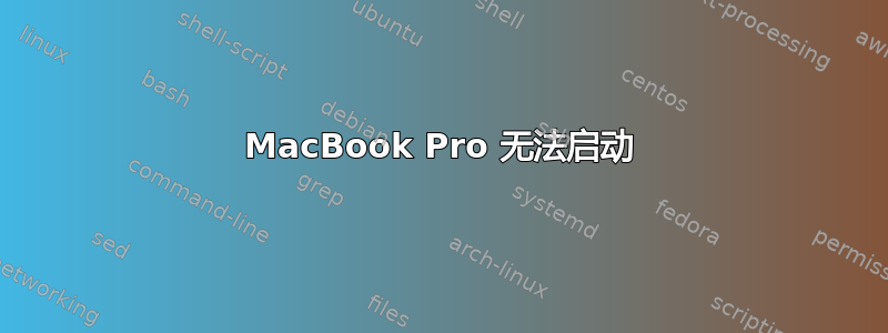 MacBook Pro 无法启动