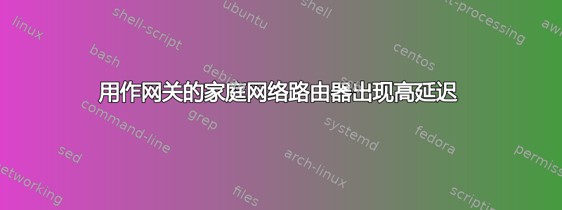 用作网关的家庭网络路由器出现高延迟