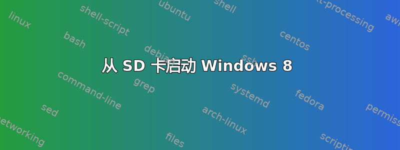 从 SD 卡启动 Windows 8