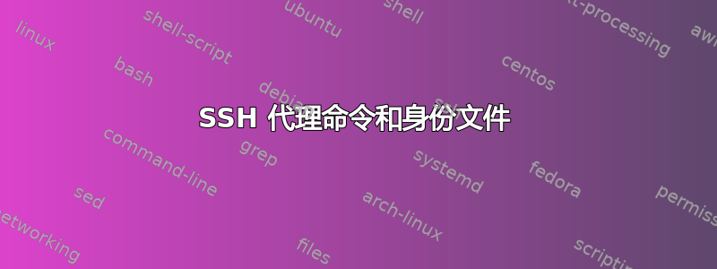 SSH 代理命令和身份文件