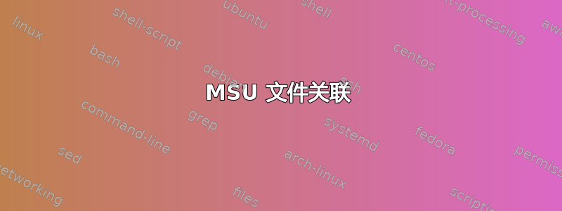 MSU 文件关联