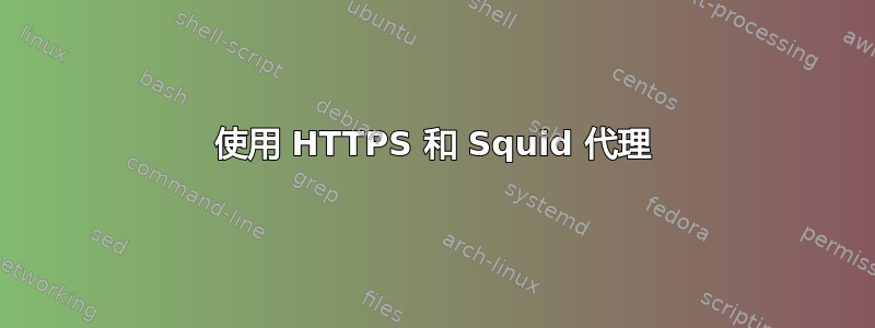 使用 HTTPS 和 Squid 代理