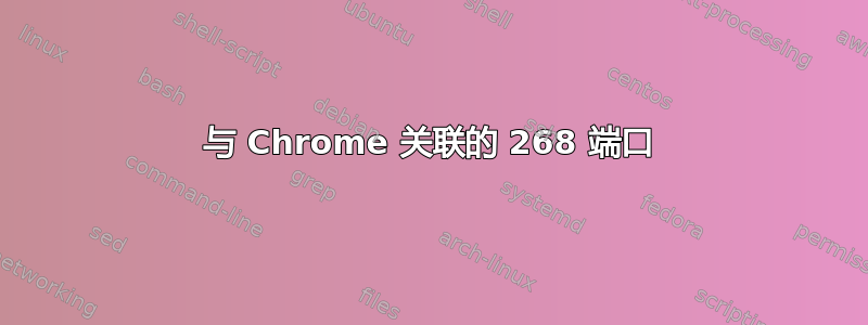 与 Chrome 关联的 268 端口