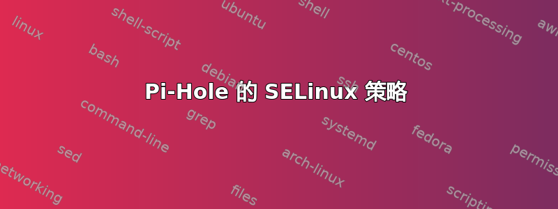 Pi-Hole 的 SELinux 策略