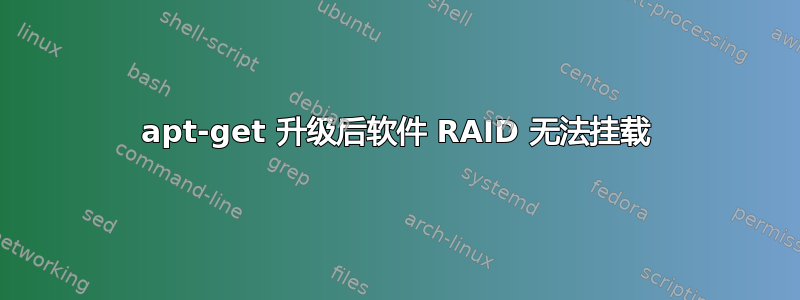 apt-get 升级后软件 RAID 无法挂载