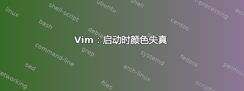 Vim：启动时颜色失真