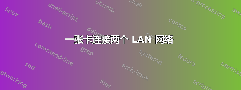 一张卡连接两个 LAN 网络