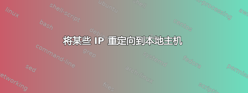 将某些 IP 重定向到本地主机