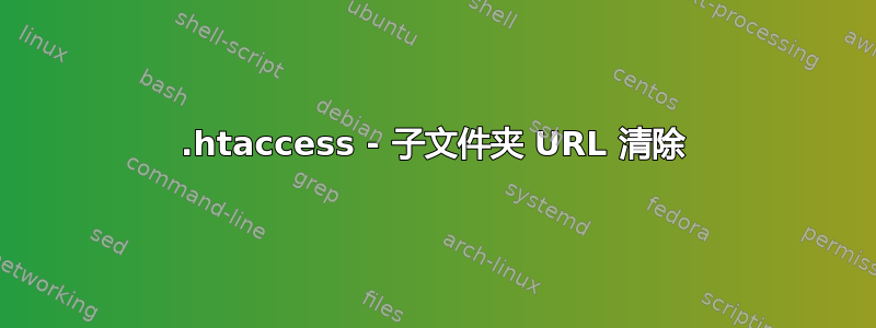 .htaccess - 子文件夹 URL 清除