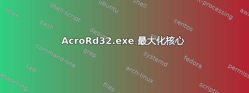 AcroRd32.exe 最大化核心