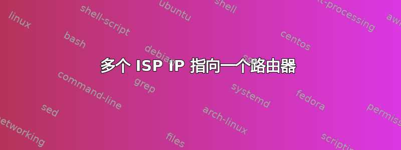 多个 ISP IP 指向一个路由器