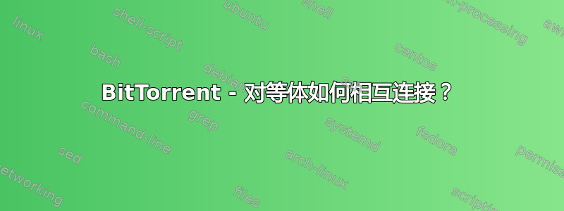 BitTorrent - 对等体如何相互连接？