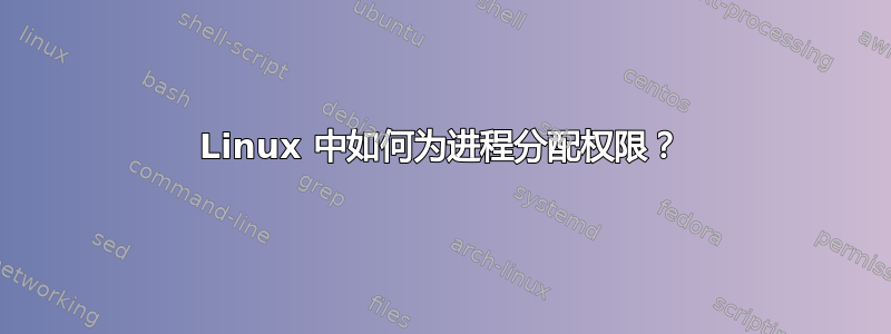 Linux 中如何为进程分配权限？