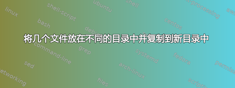 将几个文件放在不同的目录中并复制到新目录中