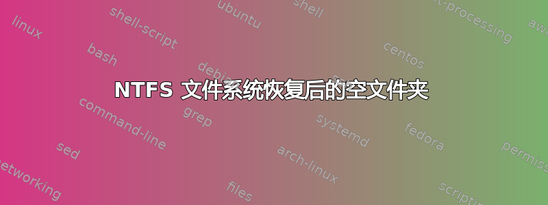 NTFS 文件系统恢复后的空文件夹