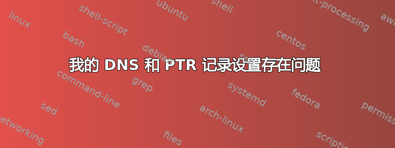 我的 DNS 和 PTR 记录设置存在问题