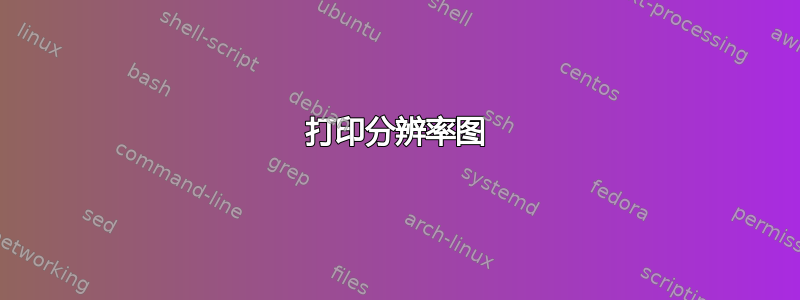 打印分辨率图