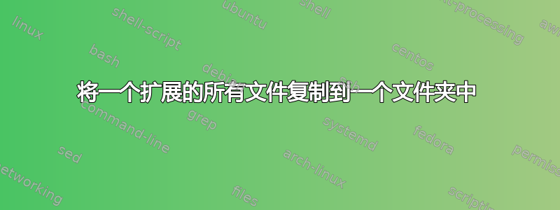 将一个扩展的所有文件复制到一个文件夹中