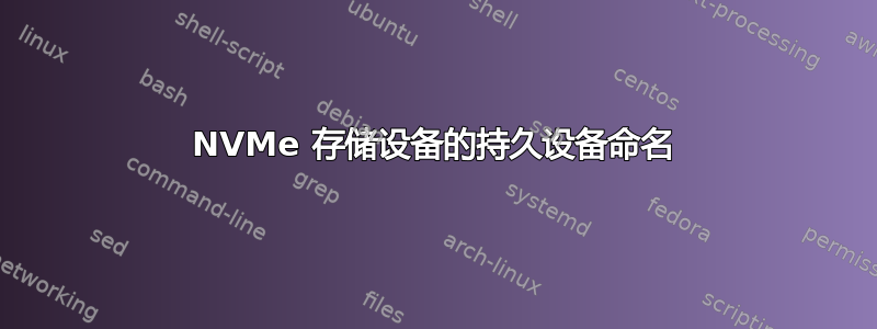 NVMe 存储设备的持久设备命名