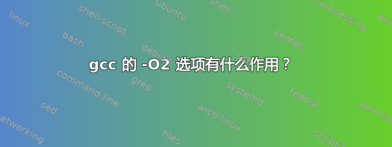 gcc 的 -O2 选项有什么作用？ 