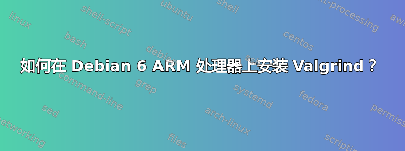 如何在 Debian 6 ARM 处理器上安装 Valgrind？