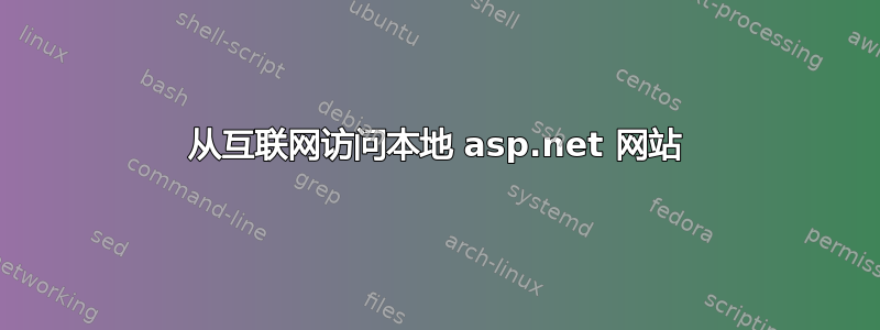 从互联网访问本地 asp.net 网站