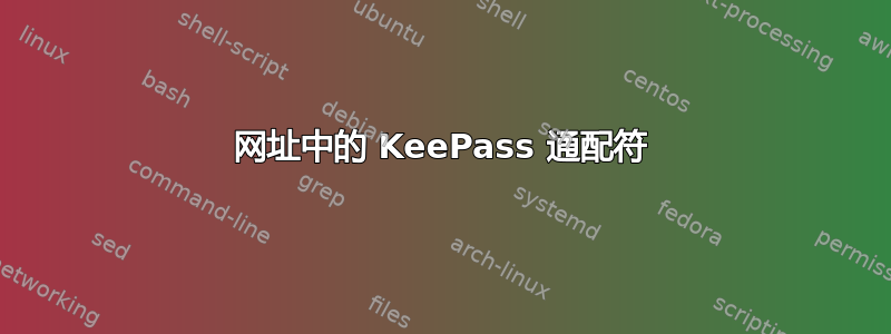 网址中的 KeePass 通配符