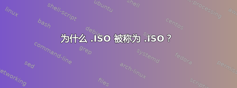 为什么 .ISO 被称为 .ISO？