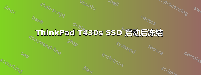 ThinkPad T430s SSD 启动后冻结