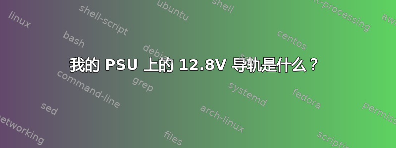 我的 PSU 上的 12.8V 导轨是什么？