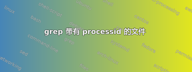 grep 带有 processid 的文件